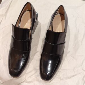Stuart Weitzman Glossy Black Loafers